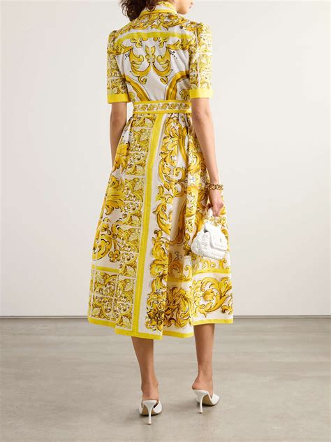 dolce gabbana maiolica cotton dress|dolce & gabbana maiolica gialla.